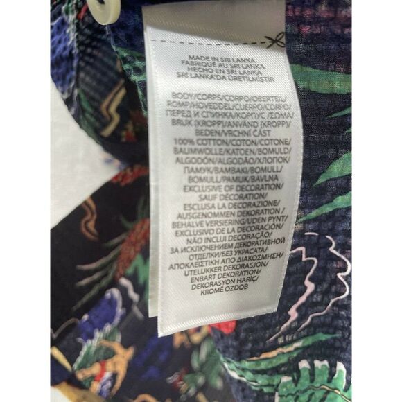 Polo Ralph Lauren Small Classic Fit Hawaiian Blue Seersucker Button Down Shirt - Picture 8 of 8